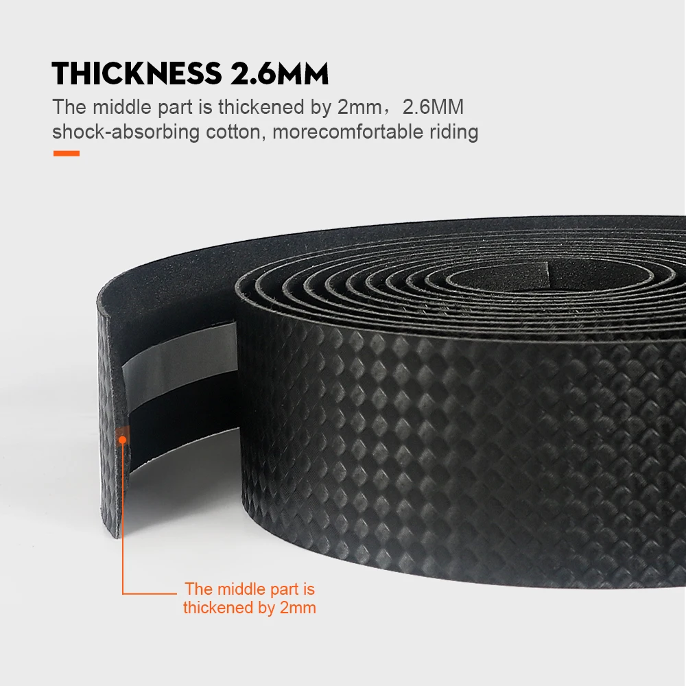 Road Bike Handlebar Tape 3K Carbon Woave PU Leather Bicycle Accessories