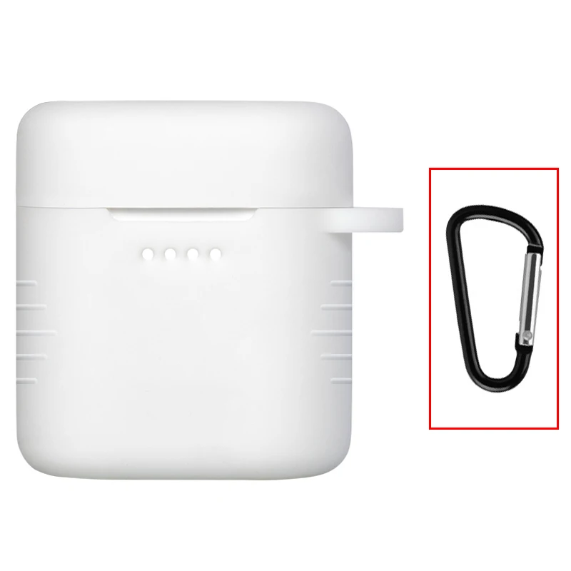 white Подвесное кольцо чехол для huawei Honor FlyPods Pro Мягкий силиконовый чехол на Fly Pods Pro Наушники зарядная док-станция защитная кожа - Цвет: white