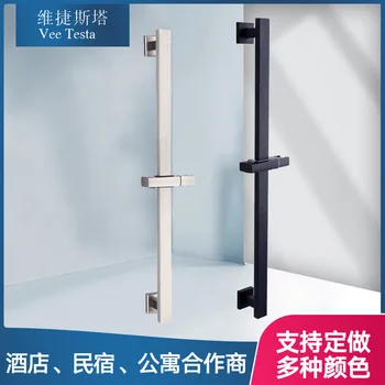 

Hotel Engineering 304 Stainless Steel Bathroom Shower Bracket Square-Activity Adjusted up and down Shower Lift Rod