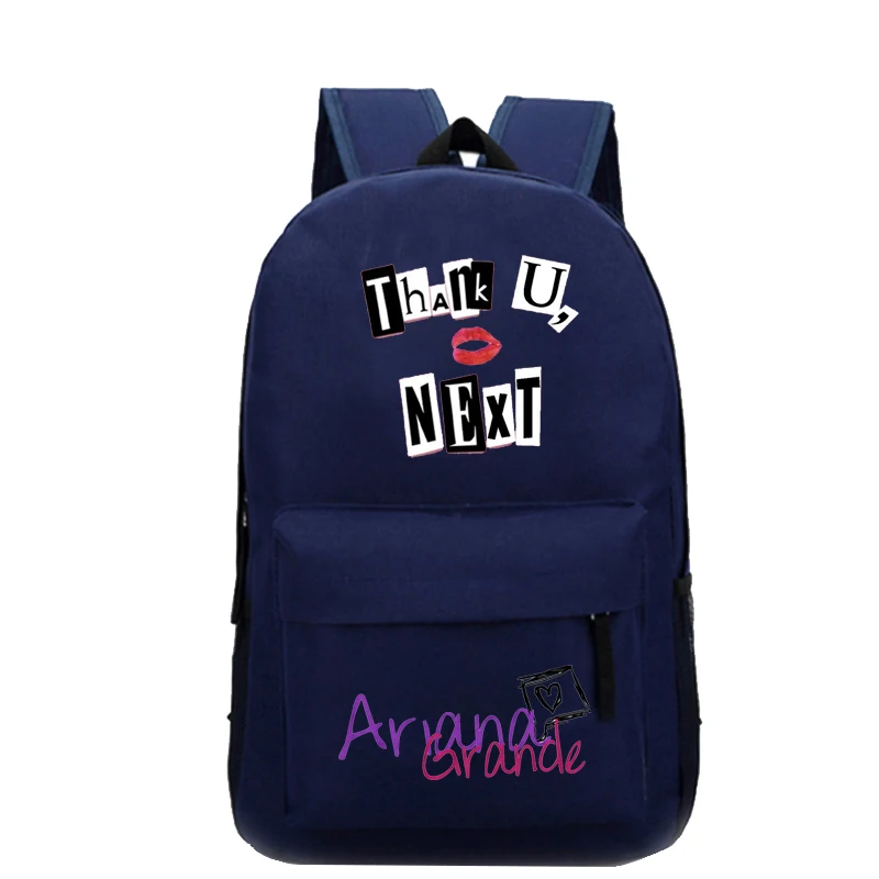Ariana Grande Thank U Next принт для девочек плечевой рюкзак сумки Mochila Feminina Подростковая школьная сумка женские рюкзаки для путешествий