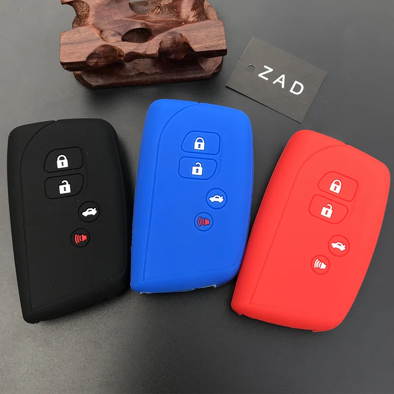 ZAD силиконовый резиновый чехол для автомобильного ключа Lexus LS460 LS600h 2014 2015 2016 4