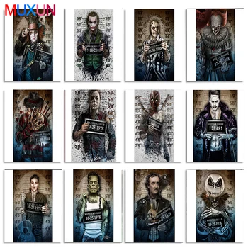 

5D Diy Diamond Painting Harley Quinn Marilyn Monroe Chucky Freddy Jail Picture Arte Horror Movies Cross Stitch Mosaic Gift Rp624