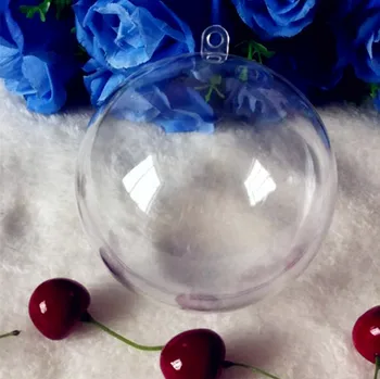 

15pcs Christmas Tree Decorations Transparent Ball Clear Plastic Ball for Wedding Candy Box Favors Gift Bag New Year