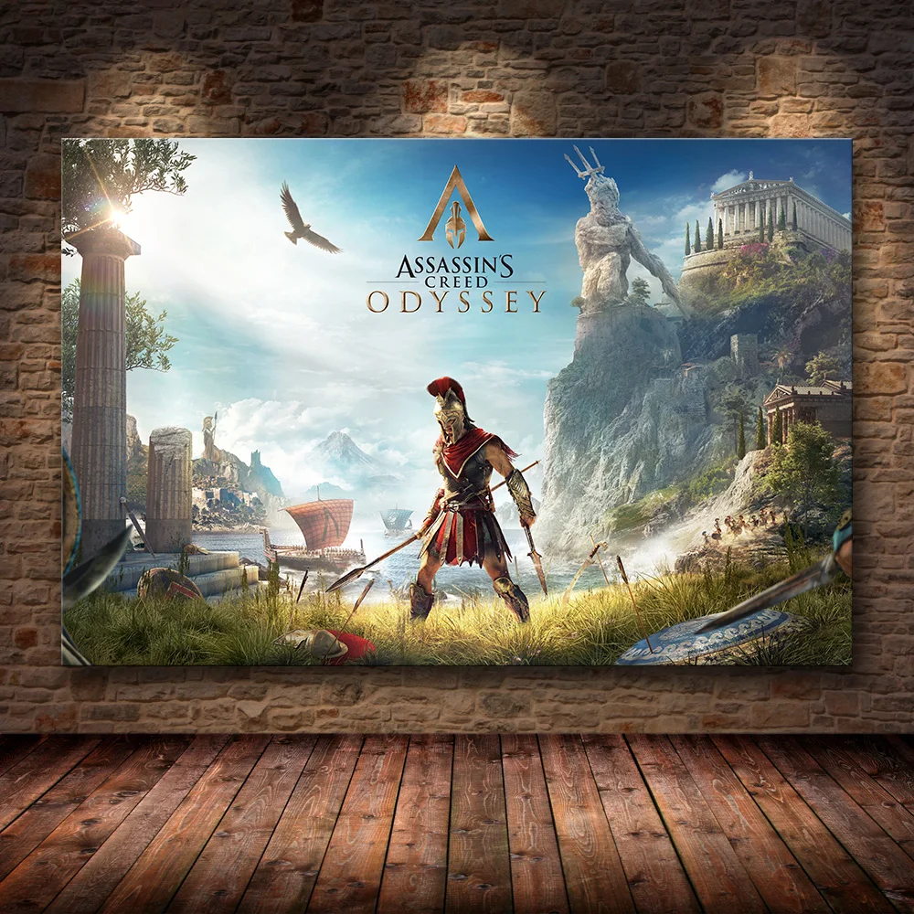 Unframed Плакат Украшение картина Assassin's Creed Odyssey Origins на HD холст картина искусство плакаты и принты - Цвет: 06