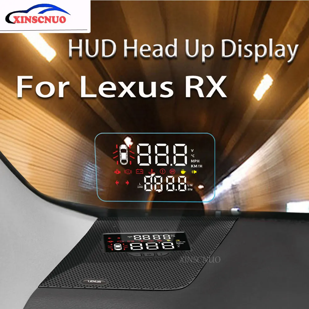 

XINSCNUO For Lexus RX 2017~2019 Car HUD Head Up Display Speedometer Projector Safe Driving Screen Airborne computer