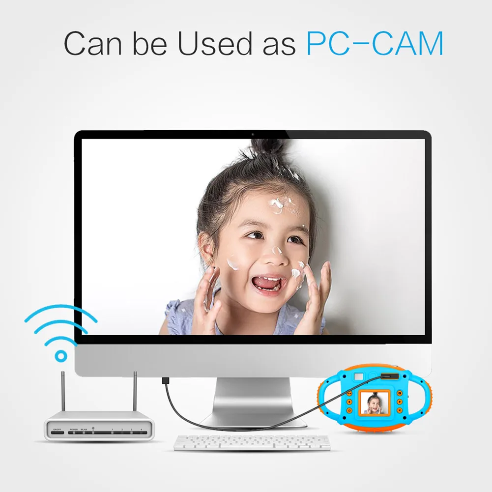 

Mini Kids Digital Camera Shockproof HD Screen Display Portable Gift for Children ING-SHIPPING