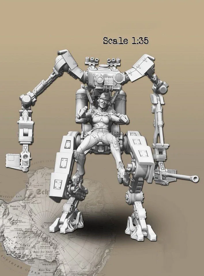 1/35 шкала неокрашенной смолы фигуры I.G.G. Газель