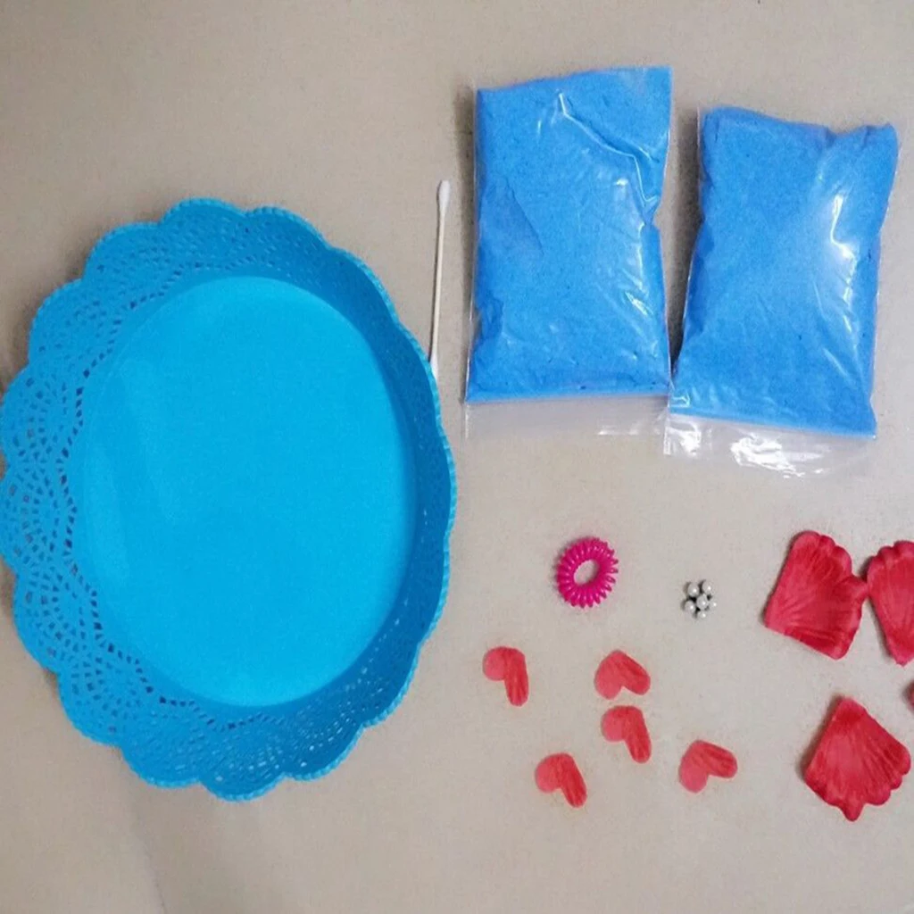 2 Set Clay Imprint Kit for Newborn Babies Hand Print and Foot Print - Gifts for Babies and Children -Blue