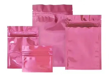 

100 Pcs Pink Antistatic Aluminum Storage Bag Ziplock Bags Resealable Anti Static Pouch for Electronic Accessories Package Bags
