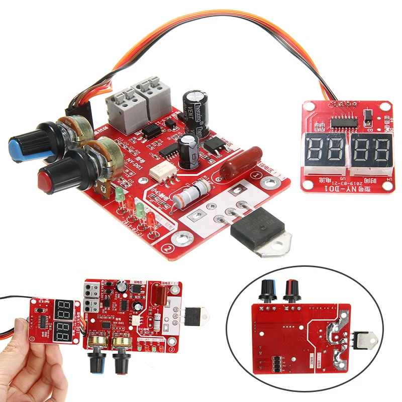 NY-D01 40A точечный сварочный аппарат контроль времени цифровой дисплей управление Лер плата модуль практичные сварочные аксессуары