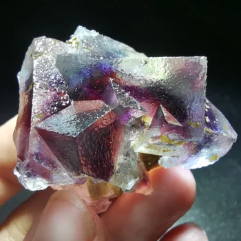 

39.5gRare natural rare red heart purple blue fluorite mineral specimen energy healing QUARTZ GEM