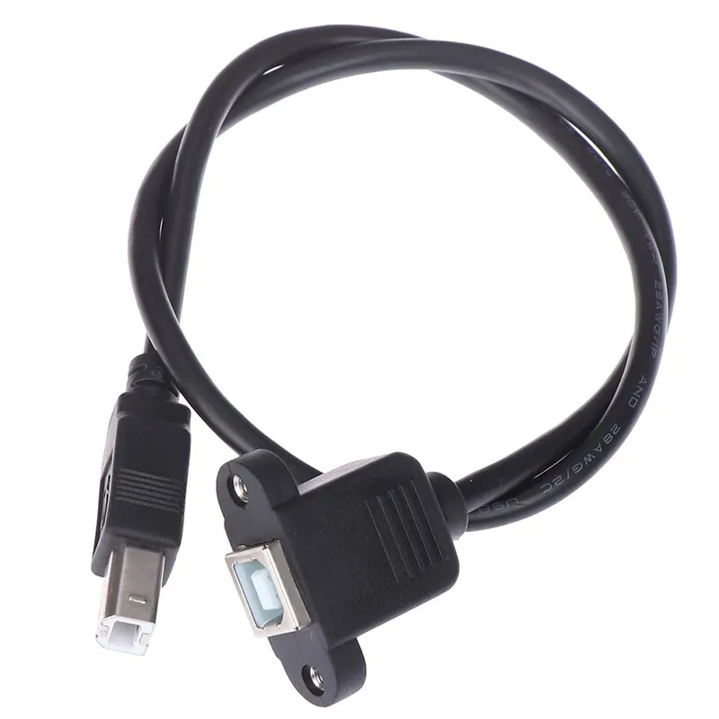 0,3 м/0,5 м/1 м/1,5 м USB 2,0 Тип B штекер типа B Женский принтер удлинитель с панельным креплением