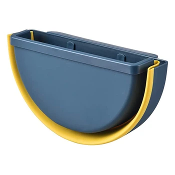 

Wall-Mounted Foldable Trash Can Debris Bucket Living Household Sorting Storage Trash Can