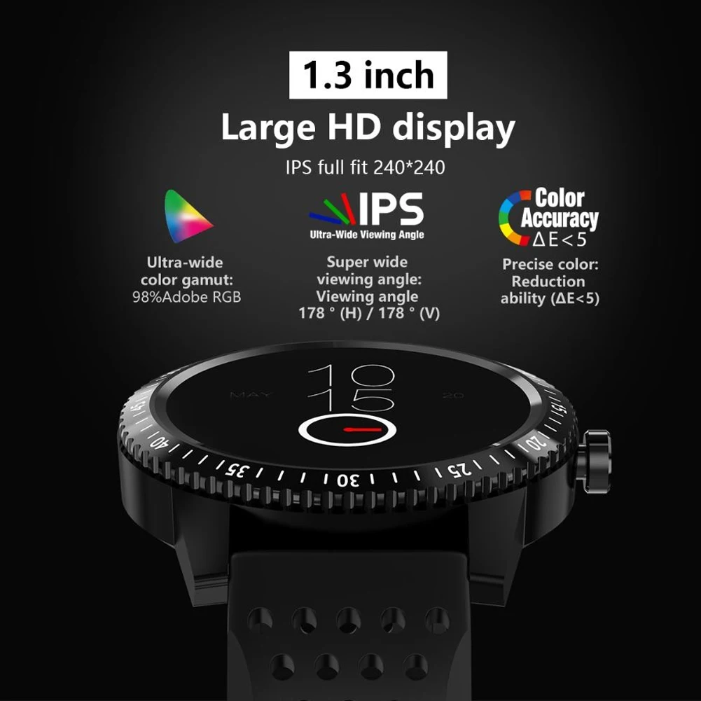1.3 Inch Screen Activity Multifunctional Sleep Waterproof Gift Reminder Smart Watch Heart Rate Monitor Blood Pressure Monitor