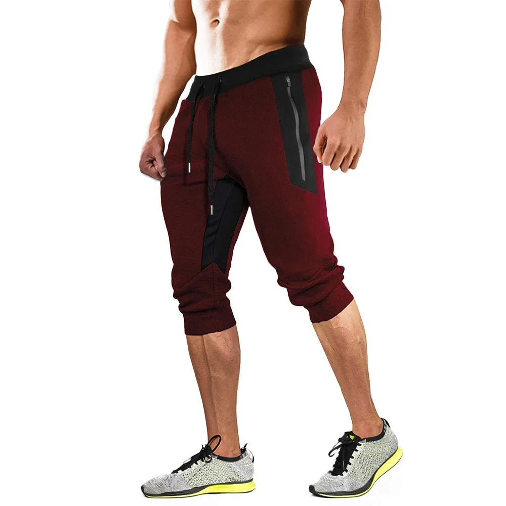 MAGCOMSEN Summer Men's 3/4 Long Joggers Pants Gym Workout Fitness Training Sports Performance Trousers Male Jogging Sweatpants 10