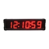 Double-sided outdoor 5"  large led stopwatch time display waterproof LED countdown timer clock digital sports race timing clock 1