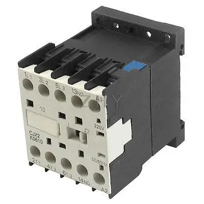 CJX2-K0610 220 вольт катушка 35 мм din-рейка 6A три полюса 3P 1NO контактор переменного тока