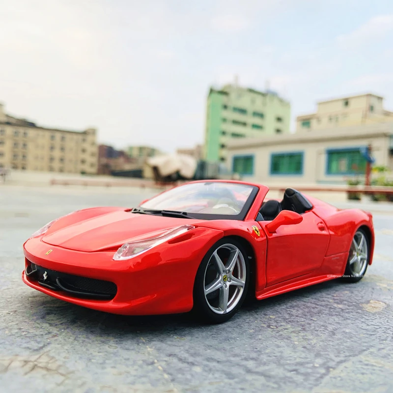 Bburago 1:24 Феррари 458 Кабриолет авторизованный производителем моделирование брелок
