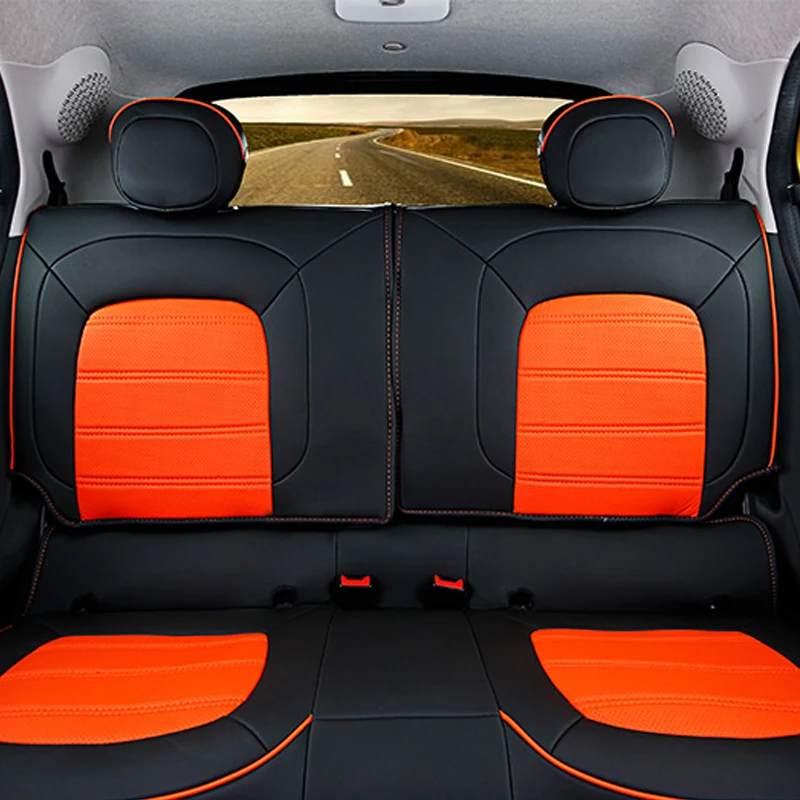  Car Seat Protection Cover For Mercedes Smart 453 forfour Leather Full Wrap cushion Interior Decorat - 4000133529742