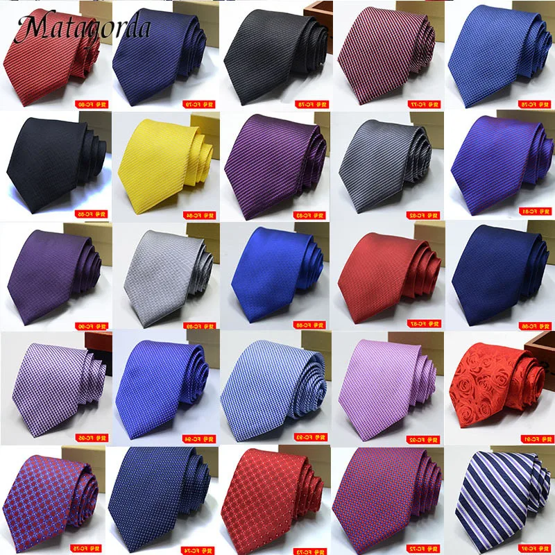 

100 Styles 8cm Silk Men's Ties Stripe Flower Floral Jacquard Necktie Accessories Daily Wear Cravat Wedding Party Gift for Man