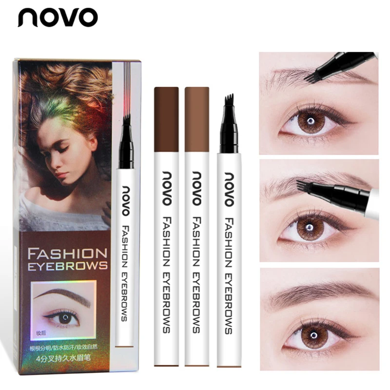 NOVO 4 Head Bifurcation водостойкий гель для бровей Макияж быстросохнущая долговечная