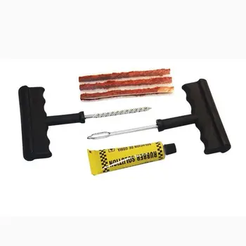 

6Pcs Car Repair Tools Kit Auto Bike Tubeless Tire Tyre Repair Kit Puncture Plug Hand Tools Car Accessories