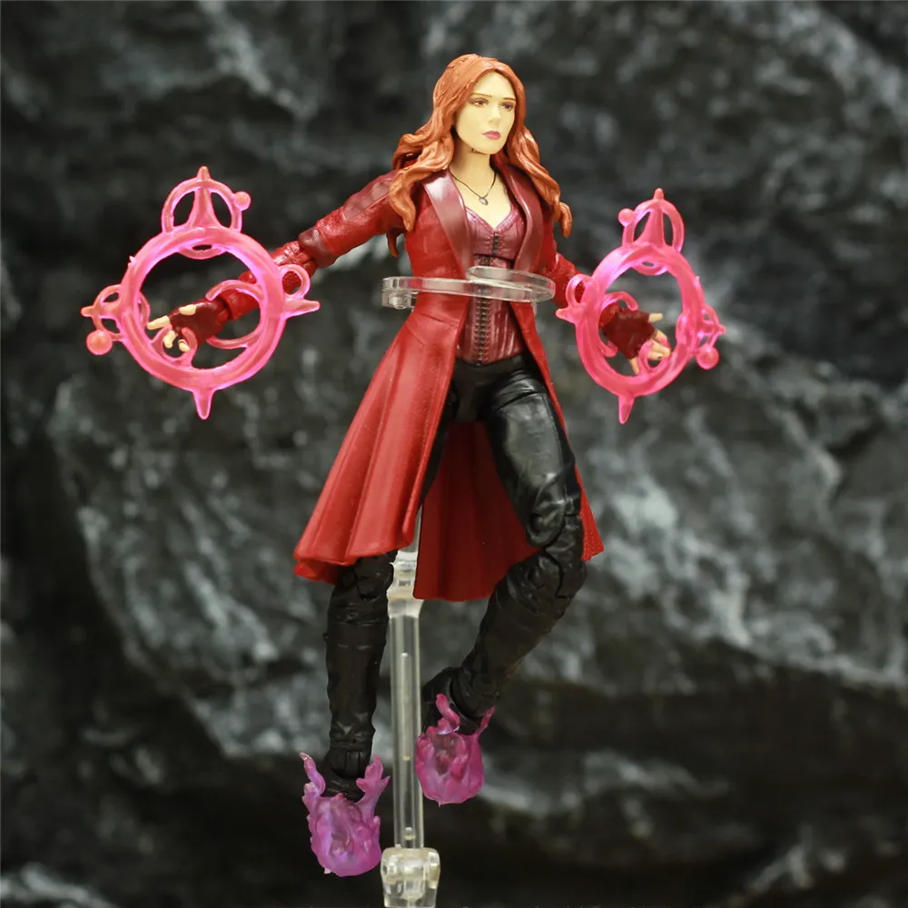 

Marvel Legends Scarlet Witch 6" Movie Action Figure Wanda Django Maximoff Heroines Avengers 4 Endgame Toys Elizabeth Olsen Doll