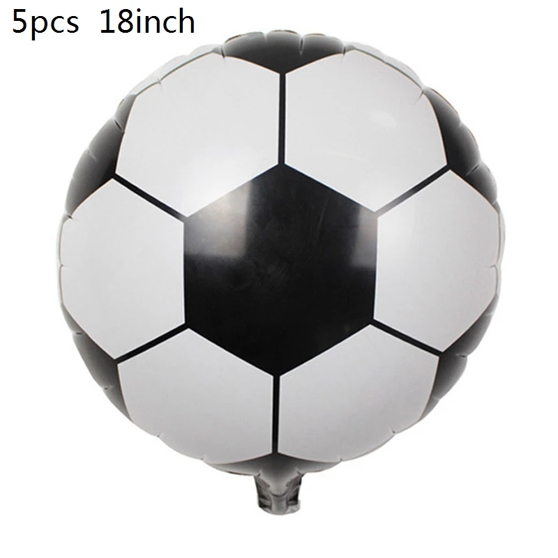 B01-5pcs balloons Футбольная тематическая вечеринка, Набор Декоративной посуды, бумажные тарелки и стаканы, салфетка, конфетный мешок, коробка для детского душа, принадлежности для дня рождения - Цвет: B01-5pcs balloons