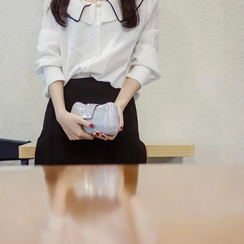 Cena Torebka kryształowa mała luksusowa kopertówka damska łańcuszek ślubny na ramię torby na ramię różowe złoto 2019 nowa torebka wieczorowe torebki na przyjęcie