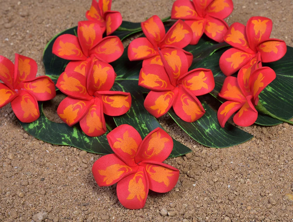 

Бесплатная доставка 80 шт./лот F1178 7 см пенопластовый Пинцет для волос женские аксессуары Гавайский тропический цветок головной убор украшение оптовая продажа