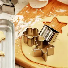 Нержавеющая сталь 20 шт./компл. резаки для печенья круглые звезды сердце цветы формы Diy формы для фруктов растительный Декор Плесень