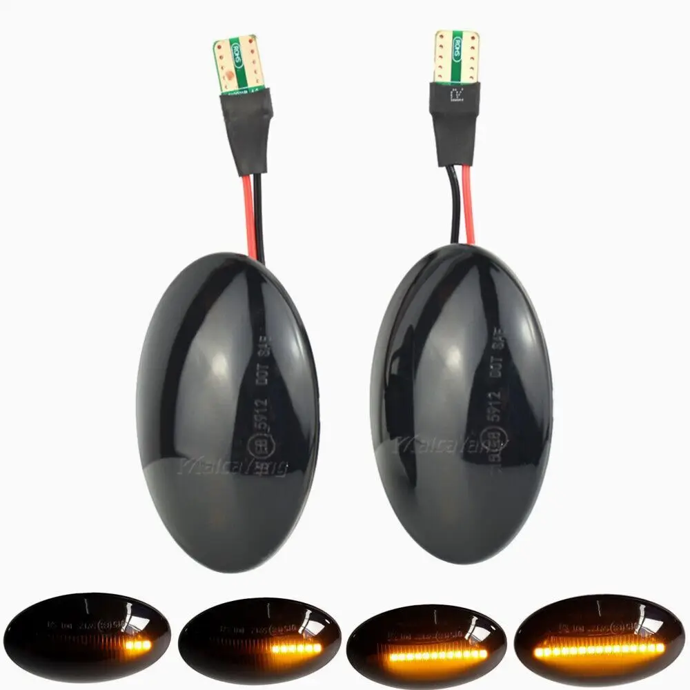 

Turn Signal Indicator Dynamic Sequential Repeater Flowing LED Blinker For Fiesta III MK3 189-1996 Side Marker Light