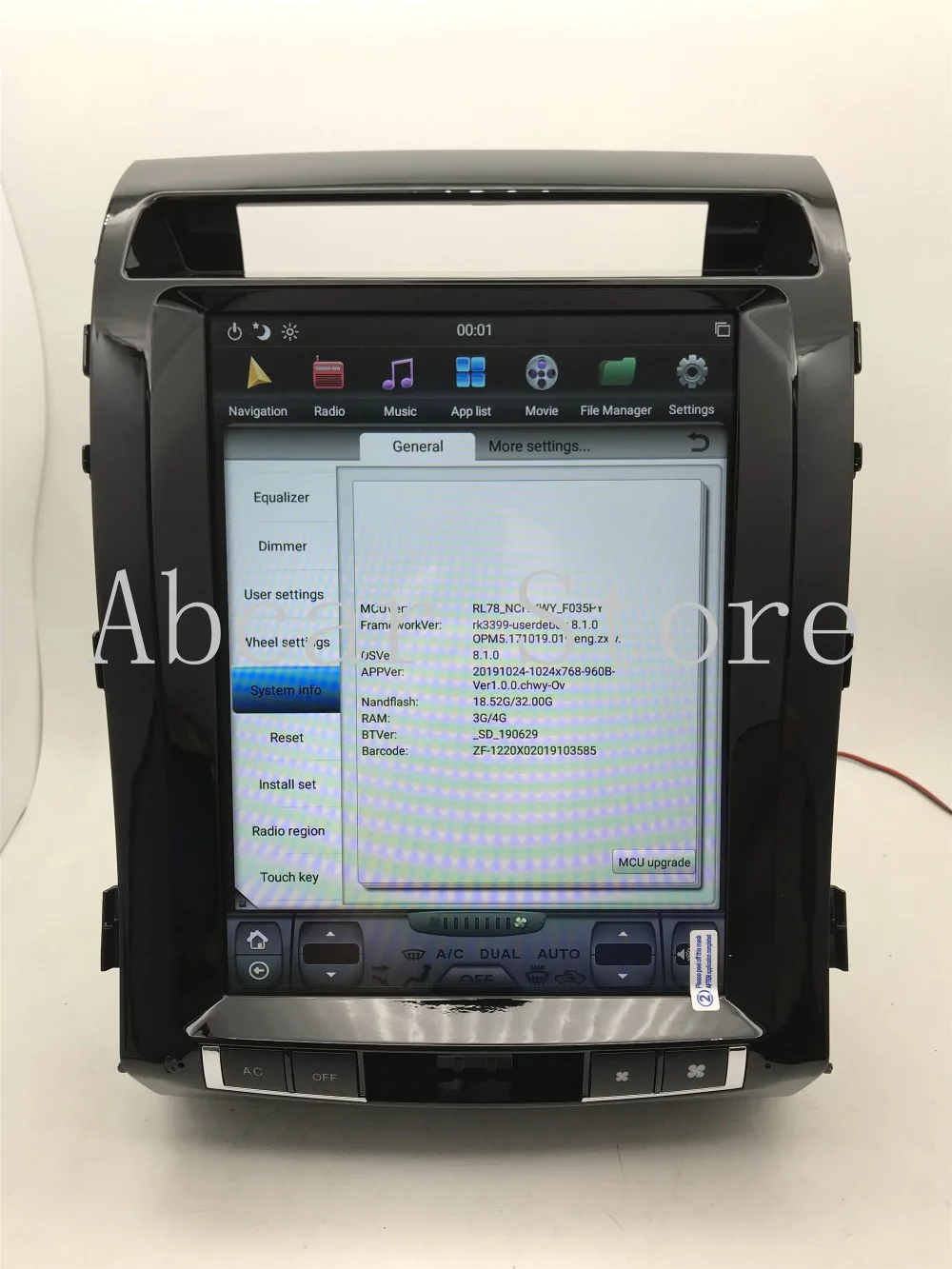 12,1 ''Tesla стиль Android 8,1 автомобильный dvd-плеер gps навигация для TOYOTA LAND CRUISER LC200 2008- стерео радио PX6 HDMI авто