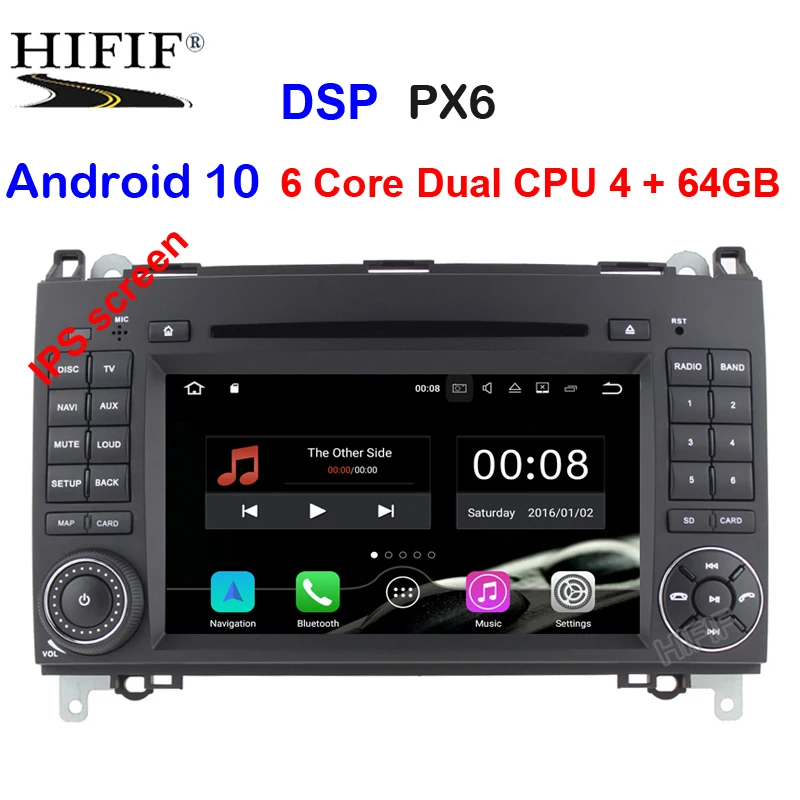 Автомагнитола dsp 2 Din Android 10 для Mercedes/Benz/Sprinter/B200/B-class/W245/B170/W169 автомобильный