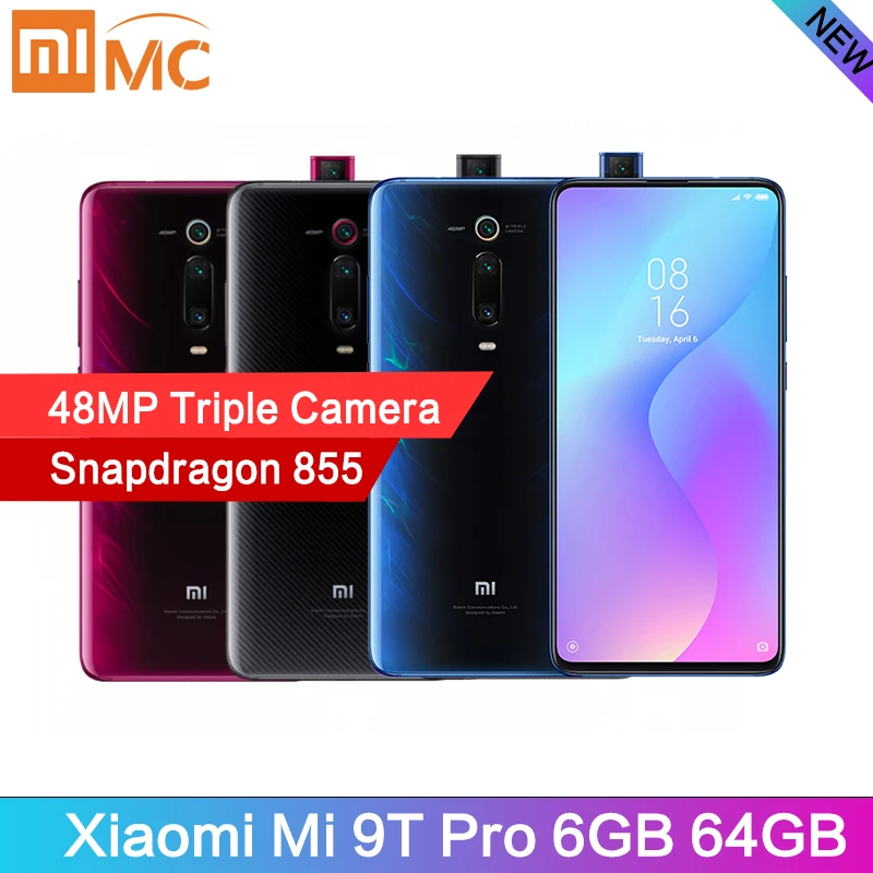 Глобальная версия xiaomi mi 9T Pro 6 ГБ 64 Гб мобильный телефон Snapdragon 855 48MP AI Тройная