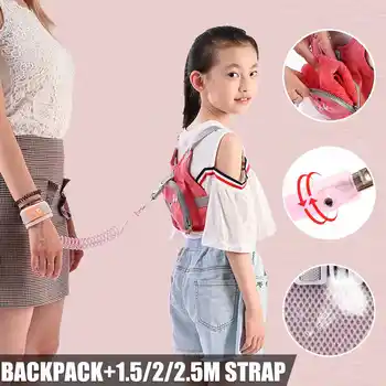 

1.5/2/2.5m Reflective Anti Lost Device Adjustable Child Safety Harness Leash Bag Wristband Belt Baby Kids Safety Harness Rope