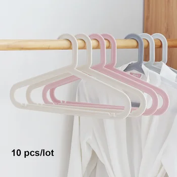 

10PCs/lot Japan Plastic Clothes Hangers Jeans Pants Coat Drying Rack Bathroom Outdoor Storage Holder Dress Tie Belt Organizer