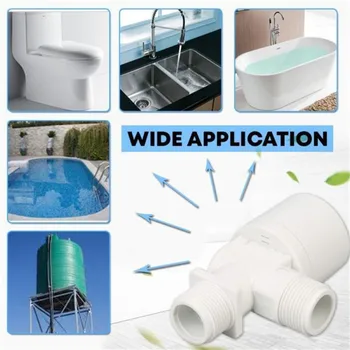 

Automatic Water Level Control Valve Tower Tank Floating Ball Valve White
