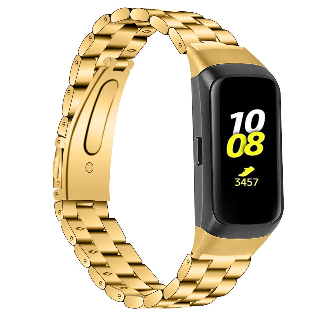 Подходит для samsung Galaxy Fit SM-R370 три Бусы из нержавеющей стали ремешок