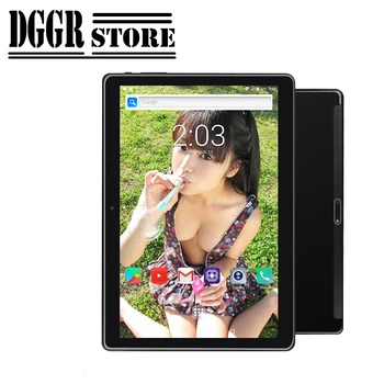 

BOBARRY Touch Tablet 10 Inch Sided Super Toughened Glass Screen Tablet Android 9.0 Dual sim card Dual Camera Phone Call Tablet