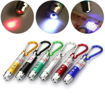 

Random color three-in-one infrared laser money detector light small flashlight Continuous Wave Mini Led Flashlight Beam Light