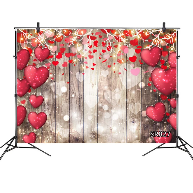 Romantic Heart Shaped Light Spots Wood Board Background Photography Wedding  Valentines Day Photography Backdrop For Photo Studio - Backgrounds -  AliExpress