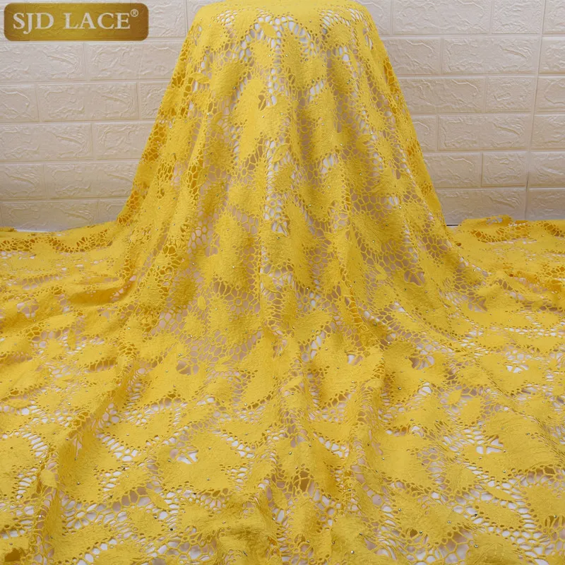 New Light Purple African Lace Fabric Water Soluble Guipure French Lace Fabric High Quality Nigerian Lace Fabric For WeddingA1668