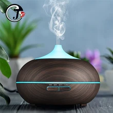 550ml umidificador de ar madeira controle remoto elétrico óleo essencial aroma difusor umidificador ultra sônico com luz led para casa