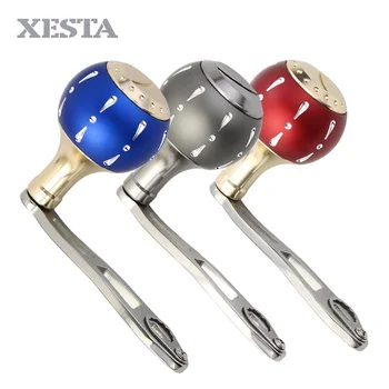 

XESTA New Fishing Reels handle with alloy knob hole 8*5 mm fit for bait casting daiwa reel fishing accessories free shipping
