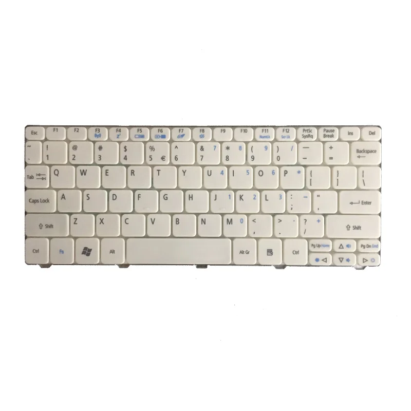 Клавиатура US для ноутбука Acer Aspire One 521 522 533 D255 D255E D257 D260 D270 AO521 532H AO532 NAV50 ZE6 ZH9