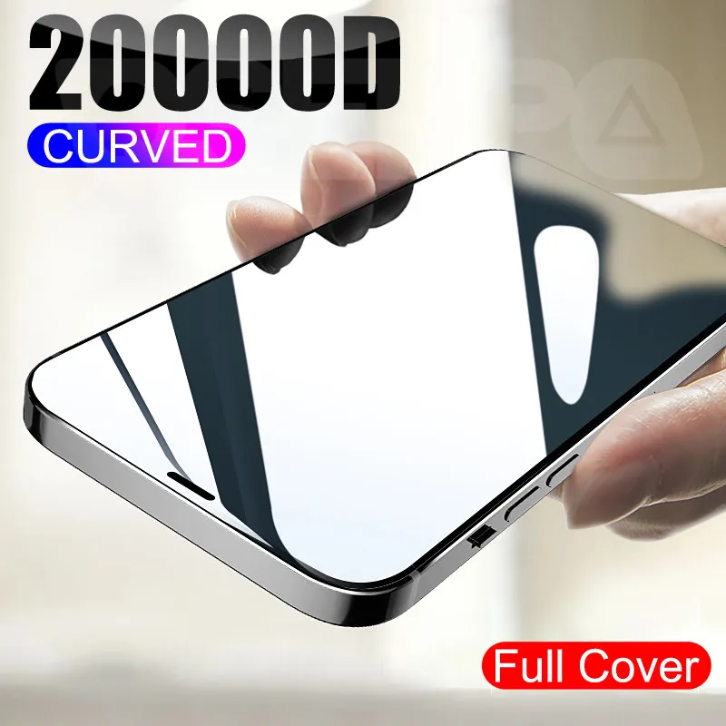 20000D Tempered Glass For iPhone 12 11 Pro XS Max X XR Screen Protector iPhone 8 7 6 6S Plus SE 2020 Screen Protector Glass Film afbeelding