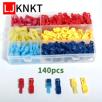 

140p T-type fast lossless Tap Connectors Splice Insulated Wire Cable Connectors Terminals Electrical Tool deviceclamp terminal