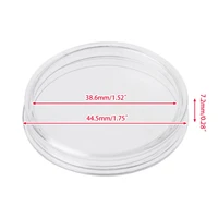 2025 New 1 PC 38.6mm Round Acrylic Coin Capsule Clear Storage Holder For Silver Coin 1 oz 2