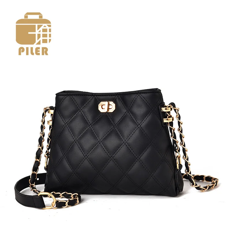 

Piler 2019 Small Chain Women Bag Handbag Soft PU Leather Women Messenger Bags Ladies Shoulder Crossbody Bag Girls Flap Purse